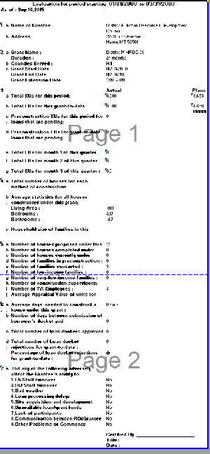 new report is two pages