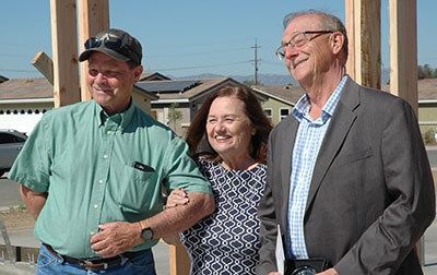 RCAC and USDA staff helped celebrate wall raising.